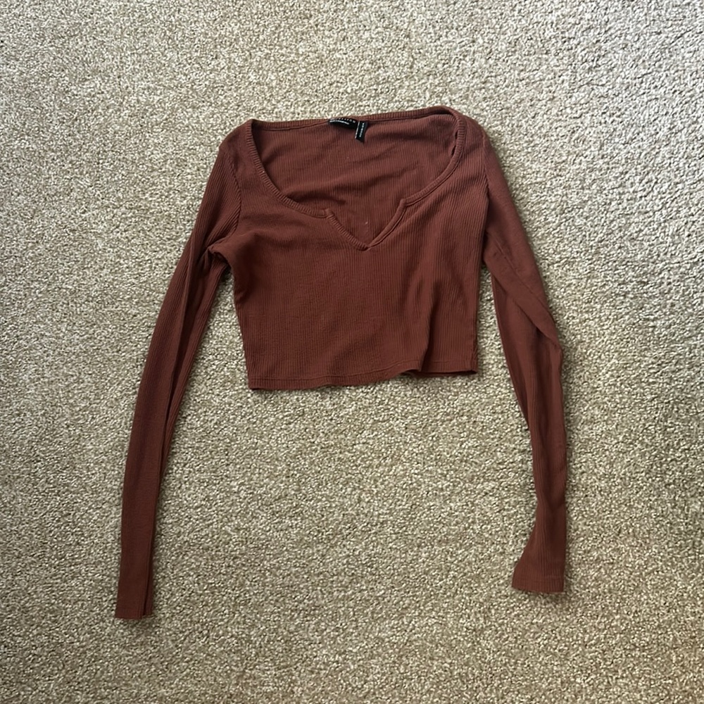 ASOS brown long sleeve